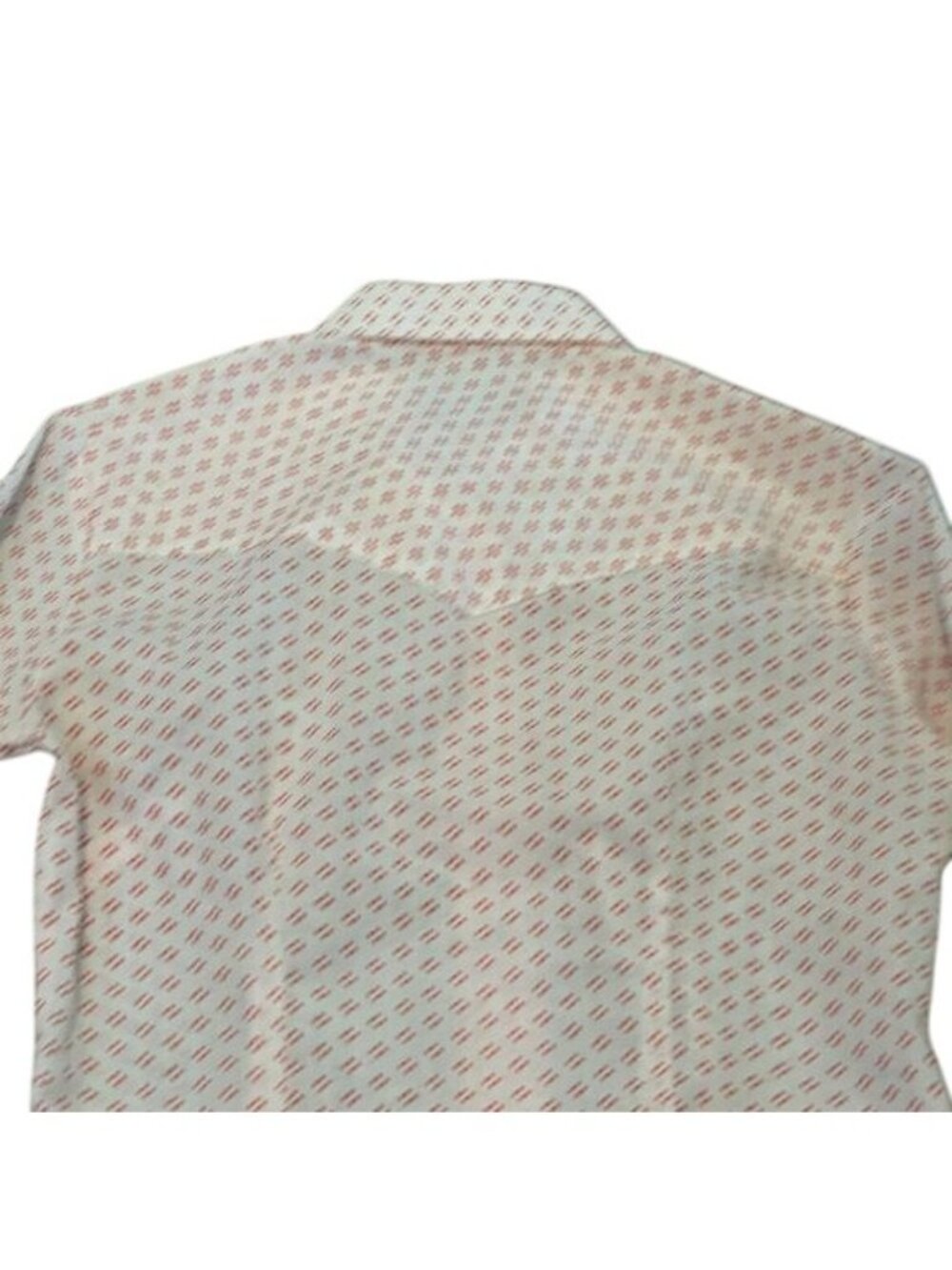 Champion Westerns Womens Long-Sleeve Button-Up Shirt Size 12 White With Red Dot - Picture 7 of 9